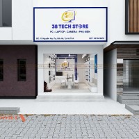 Thiết Kế Shop Máy Tính 38 Tech Hiện Đại 63m²